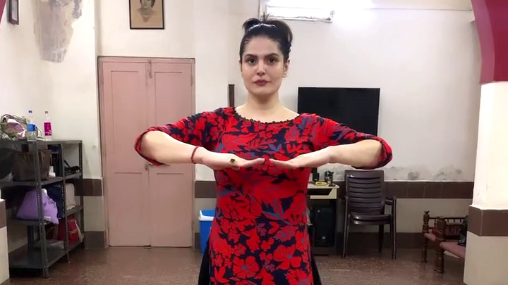 Zareen Khan learns the art of classical dancing