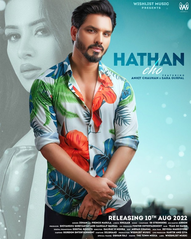 Actor Ankit Chauhan's new song "Hathan Cho," produced by Shivanshu Shrivastav & Sankalp Bansal, makes massive buzz before release