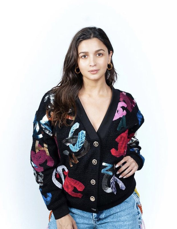 Alia Bhatt goes trendy with Chanel printed cardigan for a whopping Rs. 5 lakh for Darlings promotions 