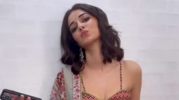 Ananya Panday being cute and goofy behind the scenes