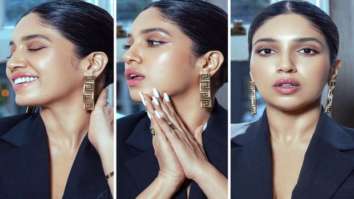 Bhumi Pednekar serves a classy look in black pant suit and Versace jewellery