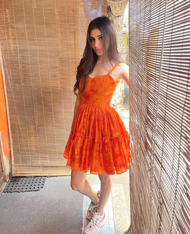 Mouni Roy steps out on lunch date with BFF Lauren Gottlieb in breezy orange tie-dye dress worth Rs. 4000