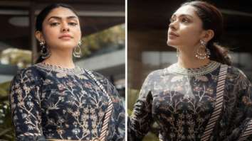 Mrunal Thakur left us spellbound with her floral anarkali worth Rs.1.25 Lakh for Sita Ramam promotions