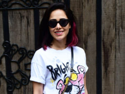 Nushrratt Bharuccha spotted in pink panther t-shirt and denims