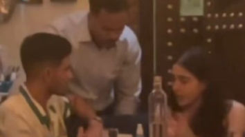 Sara Ali Khan and cricketer Shubman Gill spark dating rumours after seen dining at a Mumbai restaurant, watch video
