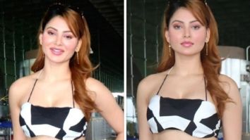 Urvashi Rautela makes hearts skip a beat as she gets captured at the Mumbai airport in a Checkmate Co-ord Set