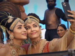 Trisha Krishnan and Aishwarya Rai Bachchan pose together for a selfie on the sets of Ponniyin Selvan; too much beauty in one frame