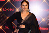 Huma Qureshi nails the black saree look with ease