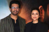 Parineeti Chopra poses with Sharad Kelkar at Code Name Tiranga trailer launch