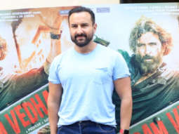 Saif Ali Khan poses for paps in blue tshirt and denims