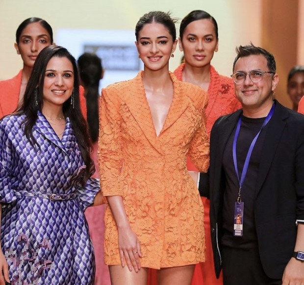 Ananya Panday steals the show on Day 4 at LFW 2022 as she walks the ramp in sultry mini blazer dress for Pankaj and Nidhi