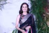 Dia Mirza looks elegant in black saree for Richa-Ali’s reception