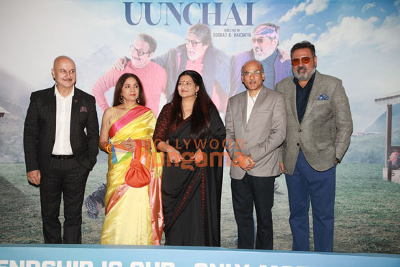 Photos: Boman Irani, Anupam Kher, Neena Gupta, Sooraj Barjatiya and others grace the trailer launch of the film Uunchai