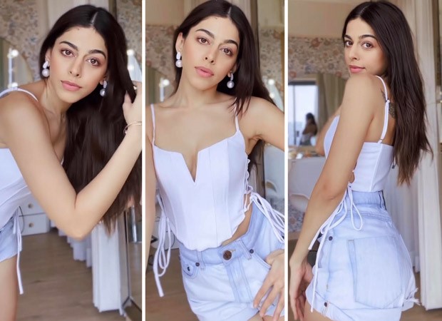 Alaya F sets goals for Gen-Z fashion in white corset top and denim shorts : Bollywood News Alaya F sets goals for Gen-Z fashion in white corset top and denim shorts : Bollywood News